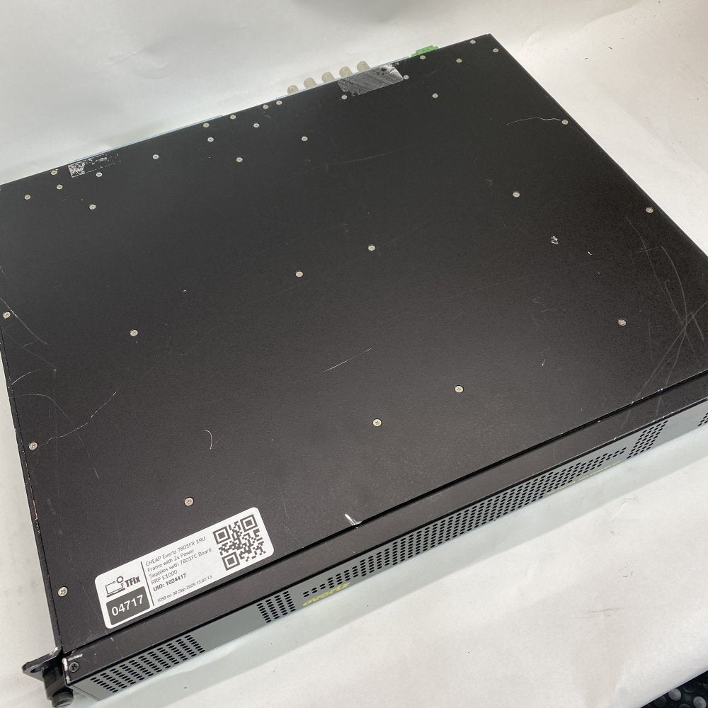 Broadcast Multiframe 7801FR SDI Ethernet Genlock Evertz Rack 2xPS 7801FC