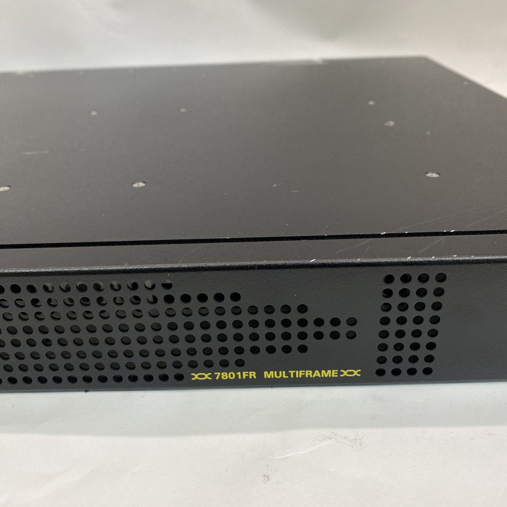 Broadcast Multiframe 7801FR SDI Ethernet Genlock Evertz Rack 2xPS 7801FC