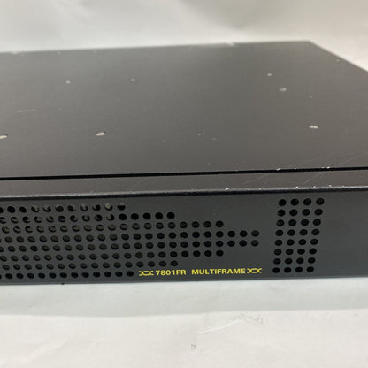 Broadcast Multiframe 7801FR SDI Ethernet Genlock Evertz Rack 2xPS 7801FC