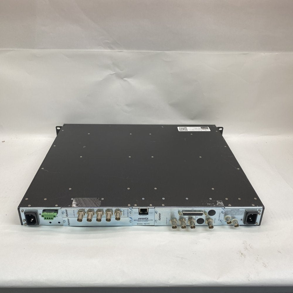 Broadcast Multiframe 7801FR SDI Ethernet Genlock Evertz Rack 2xPS 7801FC