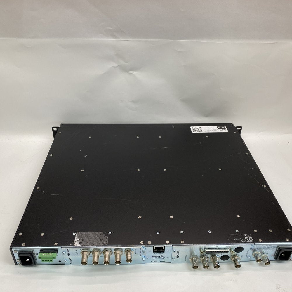 Broadcast Multiframe 7801FR SDI Ethernet Genlock Evertz Rack 2xPS 7801FC