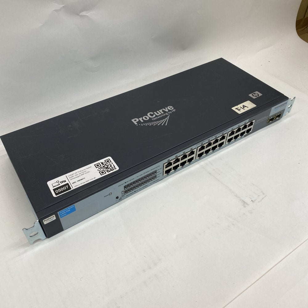 Professional Gigabit Ethernet Switch 24 RJ45 SFP HP ProCurve 1400-24G Rack-Mount