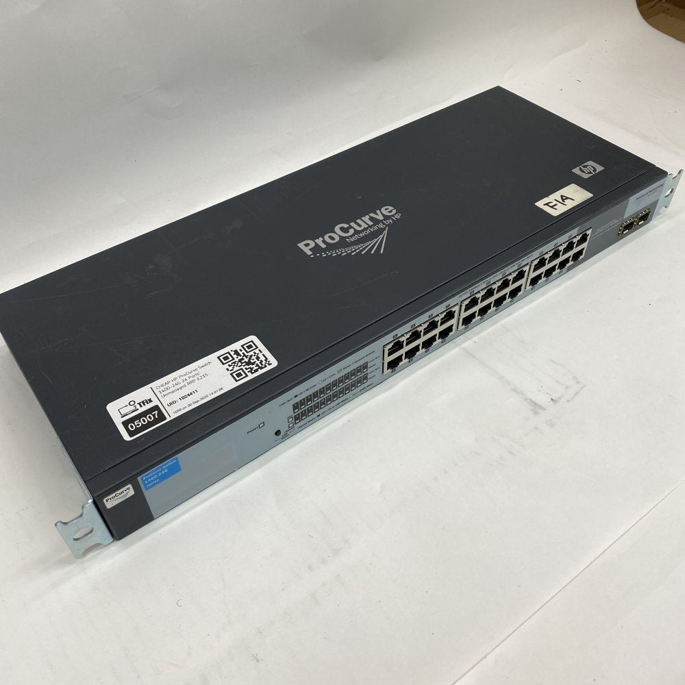 Professional Gigabit Ethernet Switch 24 RJ45 SFP HP ProCurve 1400-24G Rack-Mount