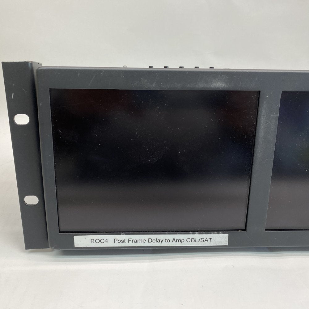 Vutrix 3-Channel HD-SDI Rackmount LCD Monitor Broadcast UK GPI Control