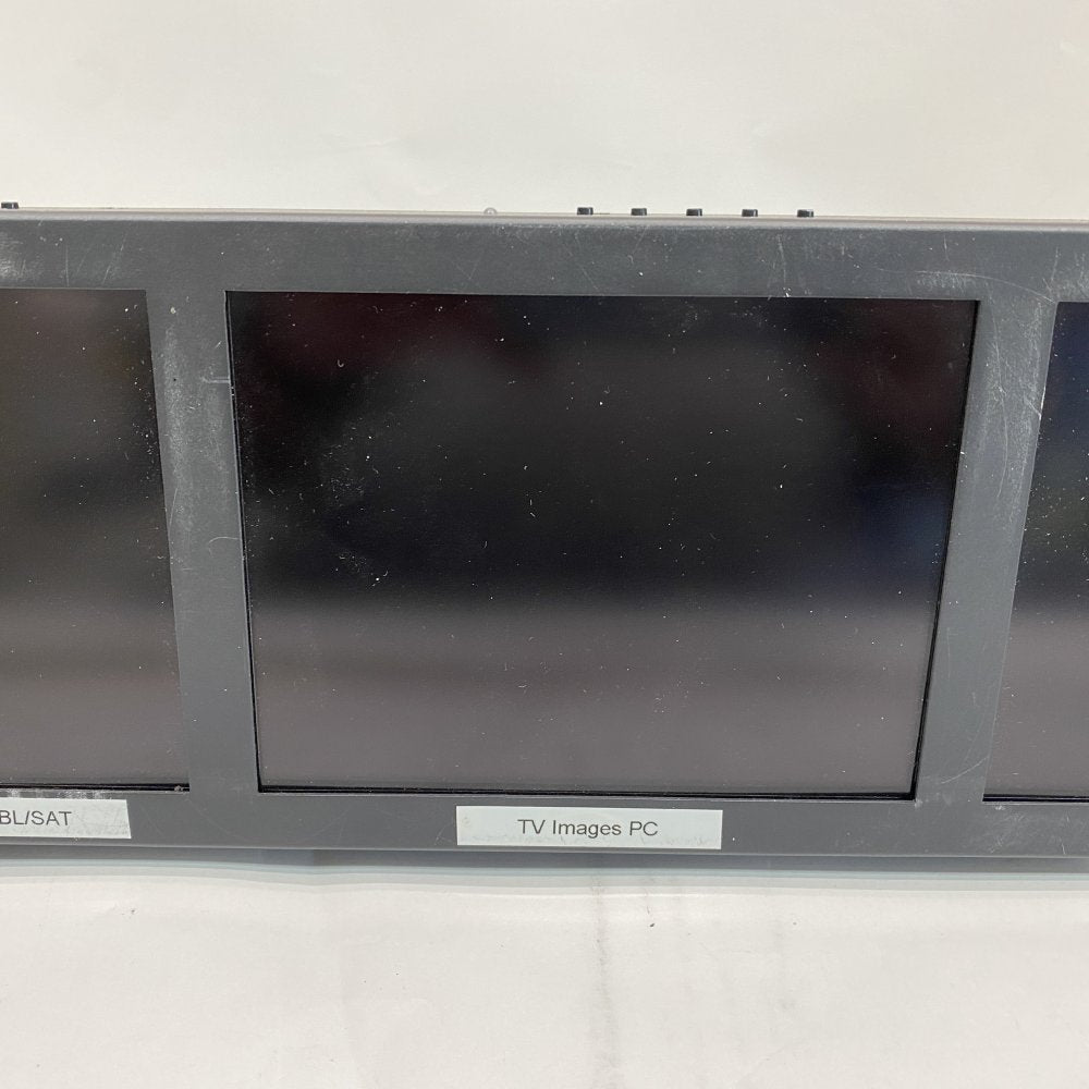 Vutrix 3-Channel HD-SDI Rackmount LCD Monitor Broadcast UK GPI Control