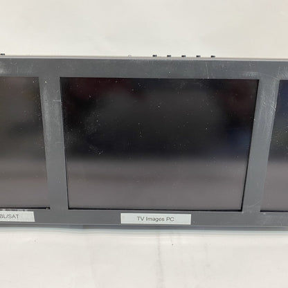 Vutrix 3-Channel HD-SDI Rackmount LCD Monitor Broadcast UK GPI Control