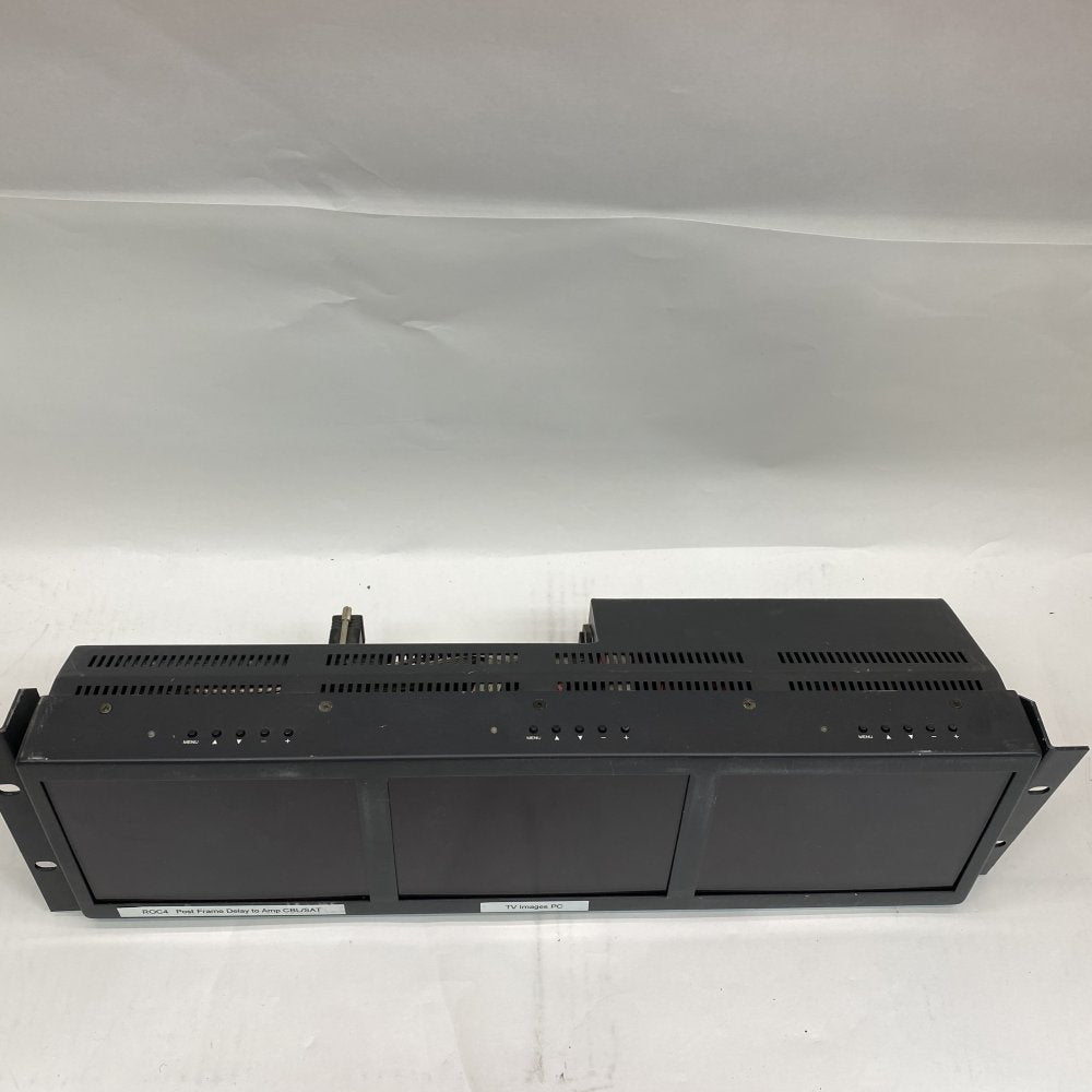 Vutrix 3-Channel HD-SDI Rackmount LCD Monitor Broadcast UK GPI Control