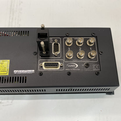 Vutrix 3-Channel HD-SDI Rackmount LCD Monitor Broadcast UK GPI Control