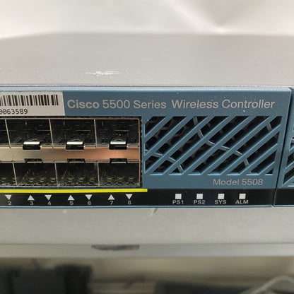 Cisco AIR-CT5508-K9 Wireless Controller 1U Rack 8Gbps 500 AP Support