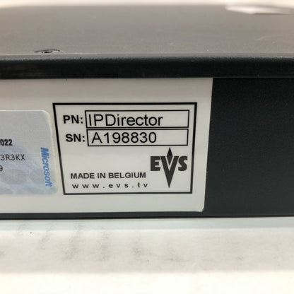EVS IP-Director 1U Broadcast Controller SDI Ethernet Rackmount Reliable