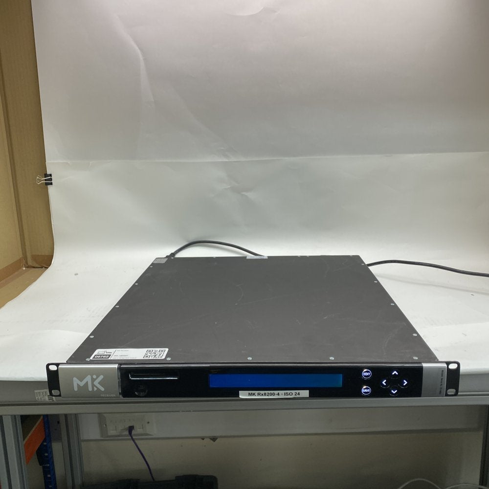 Broadcast Wireless RF Receiver Rack-Mount USB MiniUSB MK Rx8200-4 ISO24