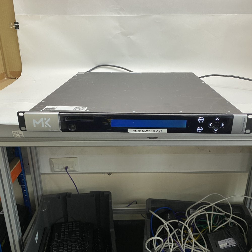 Broadcast Wireless RF Receiver Rack-Mount USB MiniUSB MK Rx8200-4 ISO24
