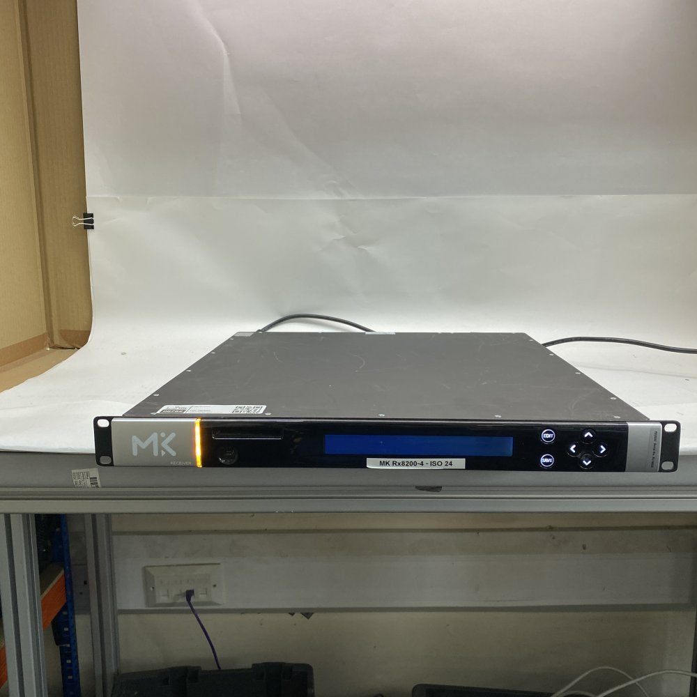 Broadcast Wireless RF Receiver Rack-Mount USB MiniUSB MK Rx8200-4 ISO24