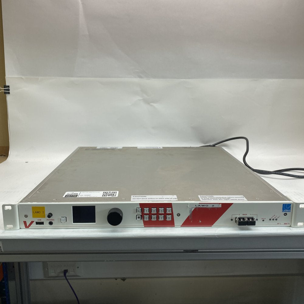 Broadcast MADI SDI IP Audio Processor Lawo FP1 986/70 V_pro8 LAN USB Rackmount