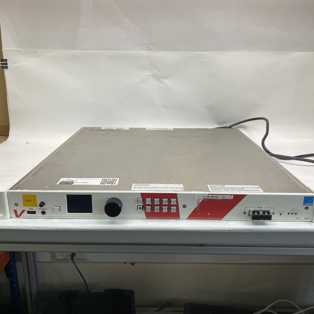 Broadcast MADI SDI IP Audio Processor Lawo FP1 986/70 V_pro8 LAN USB Rackmount