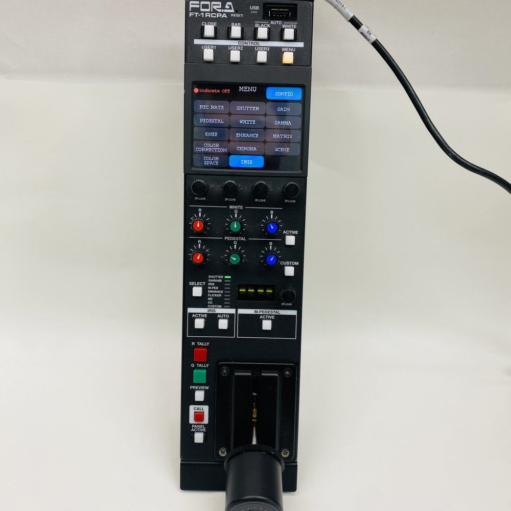 Broadcast Remote Camera Control Panel USB Ethernet XLR FOR-A FT-1RCPA LCD