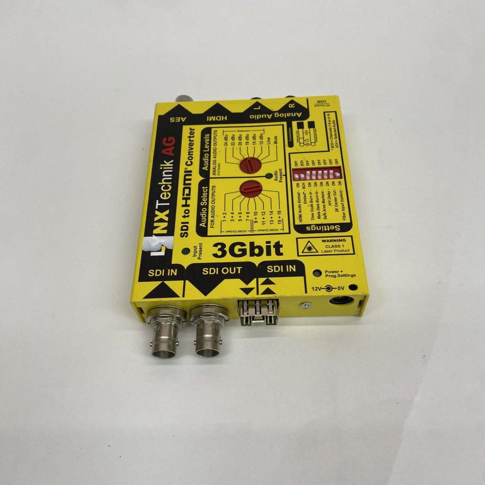 Broadcast SDI to HDMI Converter 3Gbit LYNXTechnik AG YellowBrik AES Analog USB