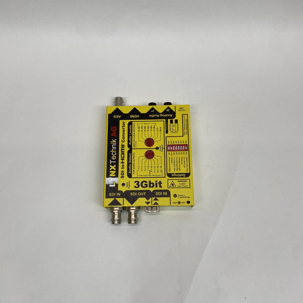 Broadcast SDI to HDMI Converter 3Gbit LYNXTechnik AG YellowBrik AES Analog USB