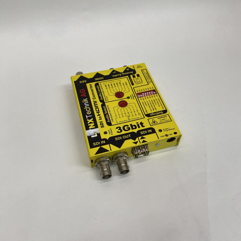 Broadcast SDI to HDMI Converter 3Gbit LYNXTechnik AG YellowBrik AES Analog USB