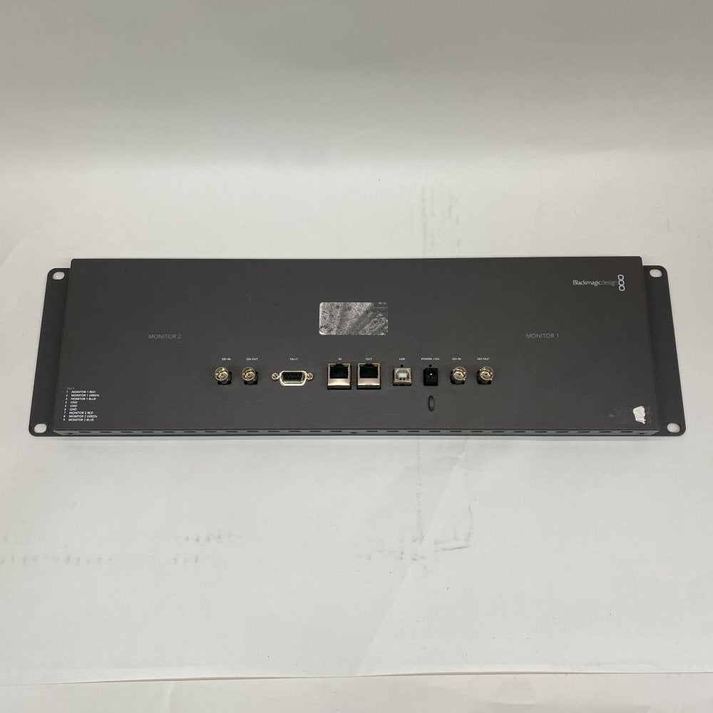 Broadcast Dual LCD SDI Ethernet USB Tally Rackmount Blackmagic SmartView Duo