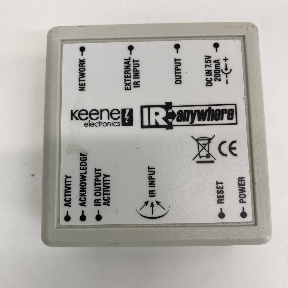 Network IR Extender IR over IP Ethernet RJ45 External IR Input Keene IRanywhere