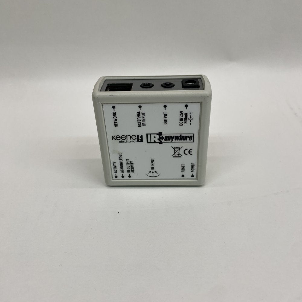 Network IR Extender IR over IP Ethernet RJ45 External IR Input Keene IRanywhere