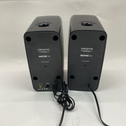 Stereo Desktop Speakers 2.0 Aux 3.5mm DC Powered Creative Inspire T10 Pair
