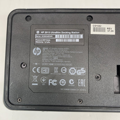 Laptop Docking Station USB DisplayPort VGA Ethernet Audio USB3 HP 2013 UltraSlim
