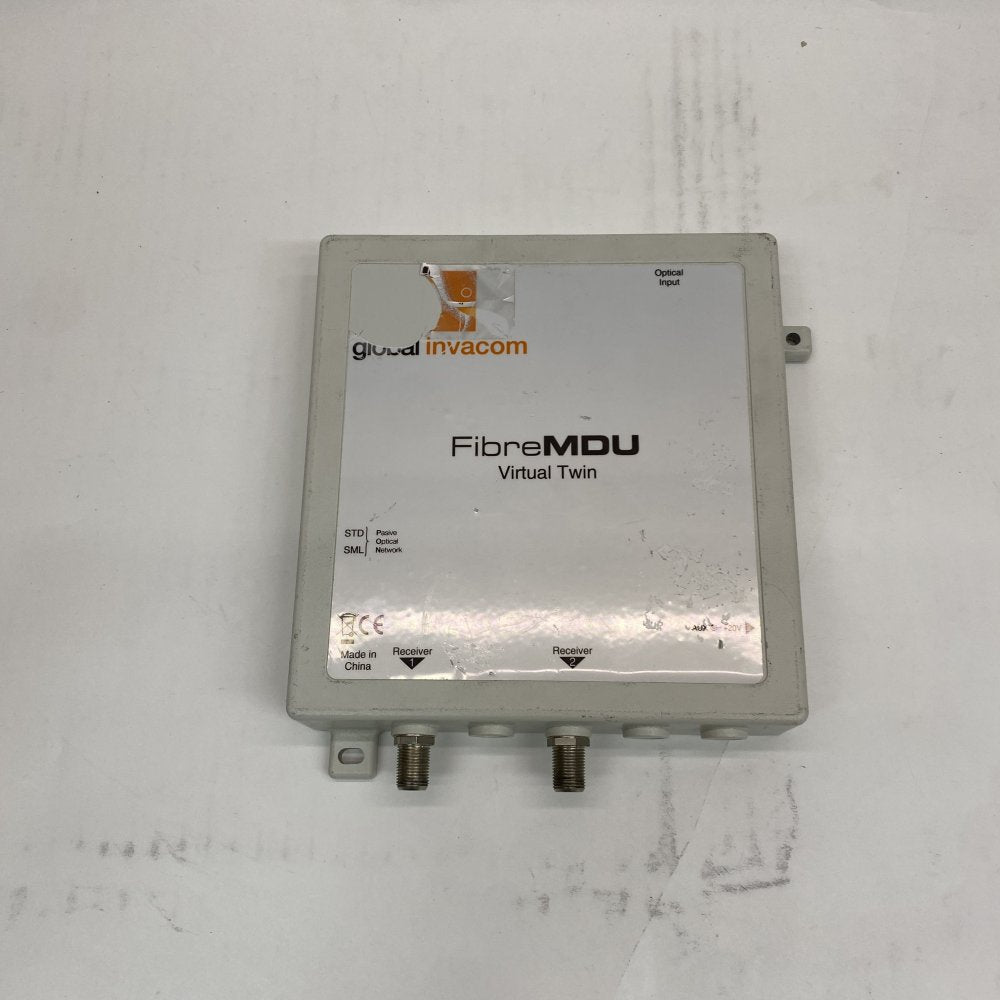 MDU Optical Receiver FibreMDU Virtual Twin Invacom Optical Input F Connectors