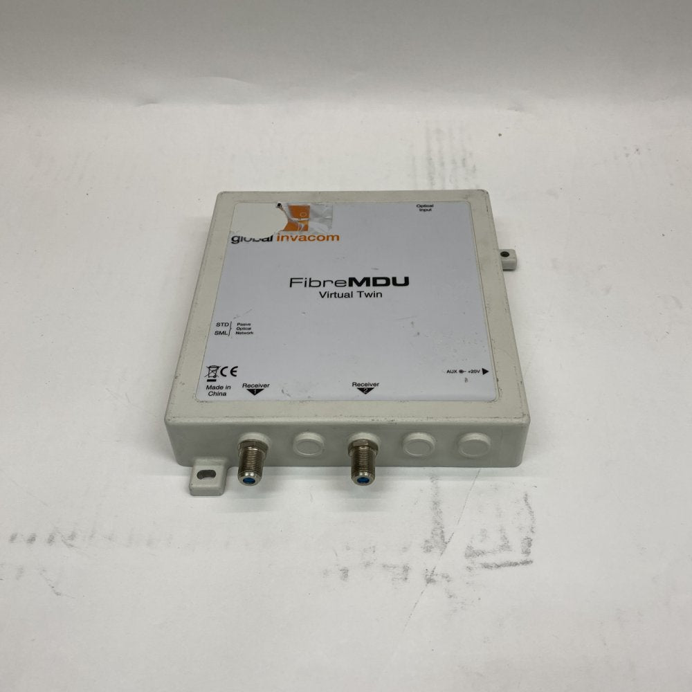 MDU Optical Receiver FibreMDU Virtual Twin Invacom Optical Input F Connectors