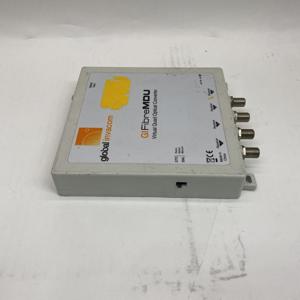 Broadcast Fibre Optical RF Converter 4xF Optical Input Global Invacom GIfibreMDU