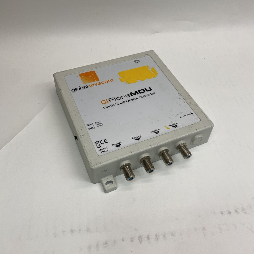 Broadcast Fibre Optical RF Converter 4xF Optical Input Global Invacom GIfibreMDU