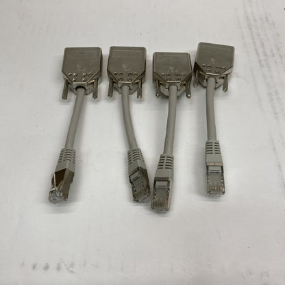 Industrial Serial Console Adapter RJ45 to DB9 Shielded 4 Pack 30cm Cables