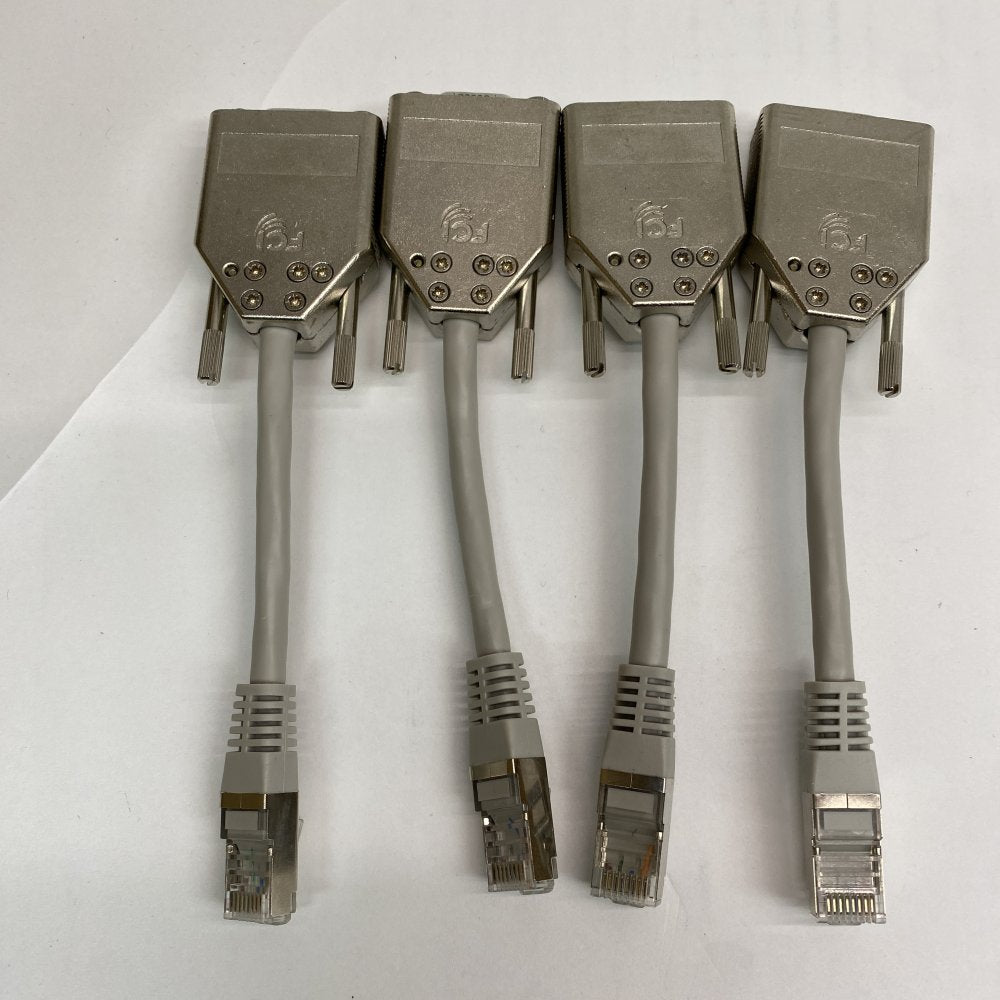 Industrial Serial Console Adapter RJ45 to DB9 Shielded 4 Pack 30cm Cables