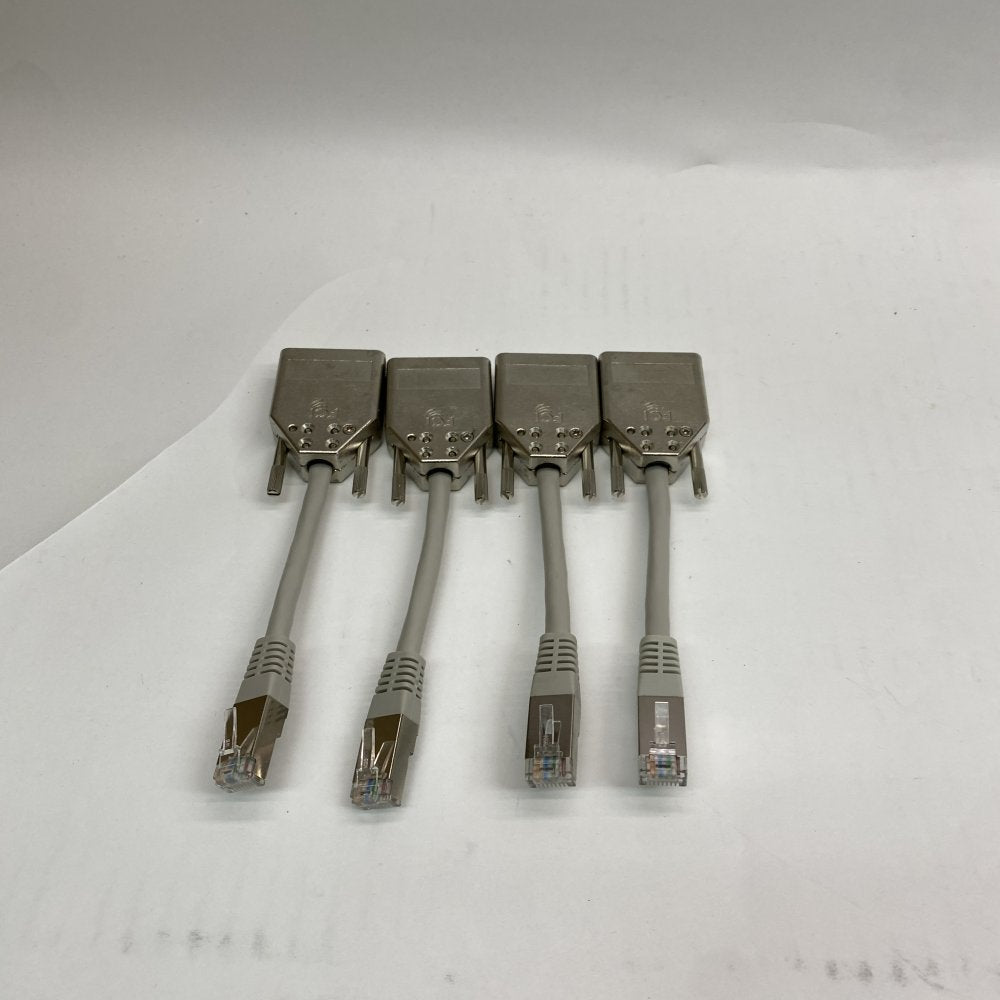 Industrial Serial Console Adapter RJ45 to DB9 Shielded 4 Pack 30cm Cables