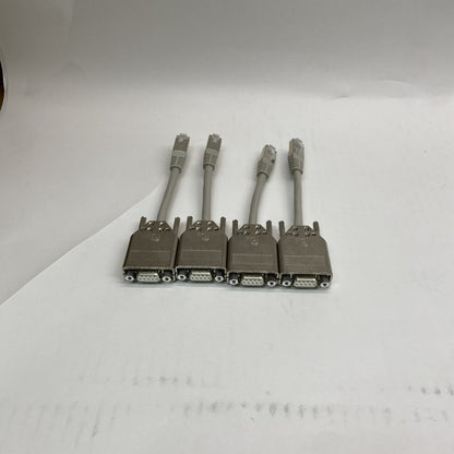 Industrial Serial Console Adapter RJ45 to DB9 Shielded 4 Pack 30cm Cables
