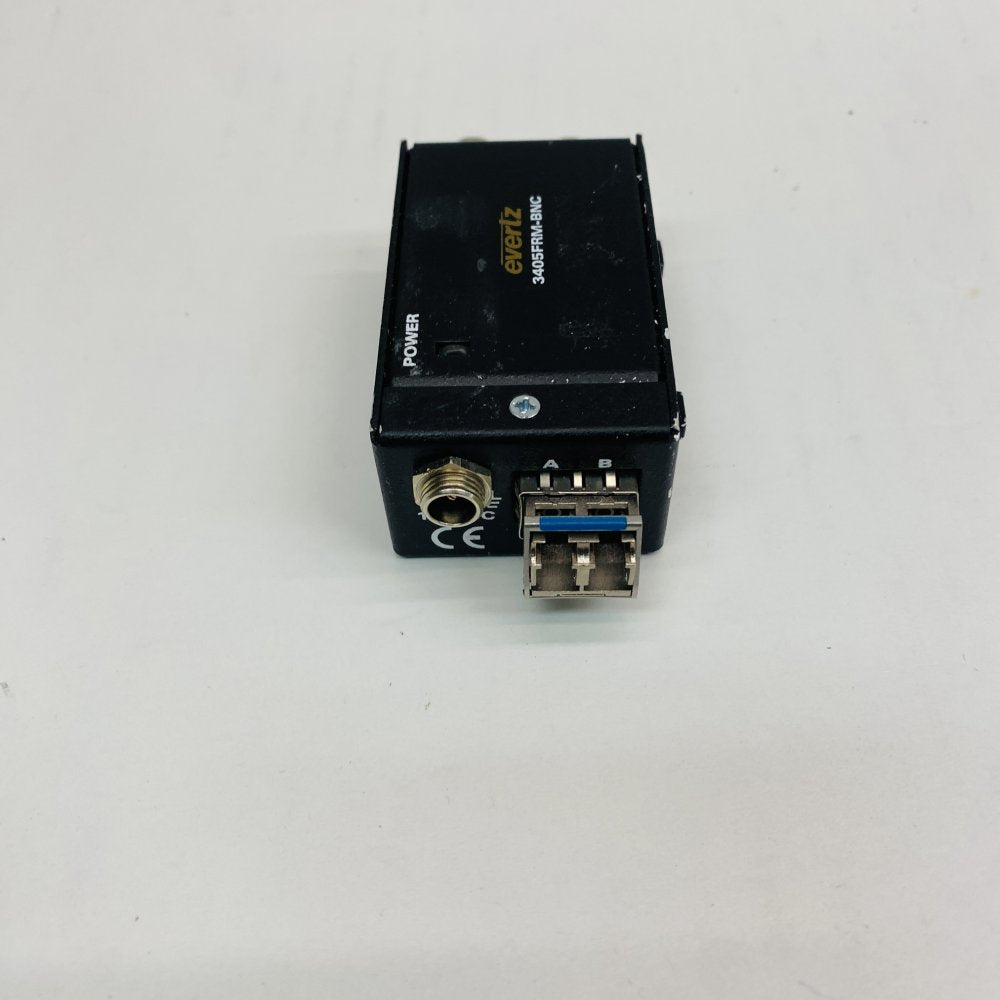 Broadcast Fiber SDI Receiver SC Duplex Dual BNC Outputs Evertz 3405FRM-BNC