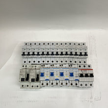 Hager AD810F RCBO, Siemens 5SM3 RCCB, ABB S203, Eaton MCH110/116 MCBs