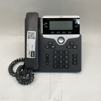 Cisco CP-7821 IP Phone 2-Line PoE Gigabit Backlit LCD Headset - Used