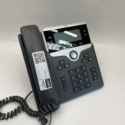 Cisco CP-7821 IP Phone 2-Line PoE Gigabit Backlit LCD Headset - Used