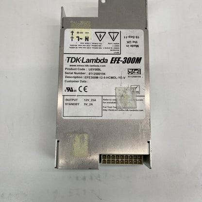 TDK-Lambda EFE-300M 12V 25A 5V 2A Industrial DC Power Supply High Efficiency