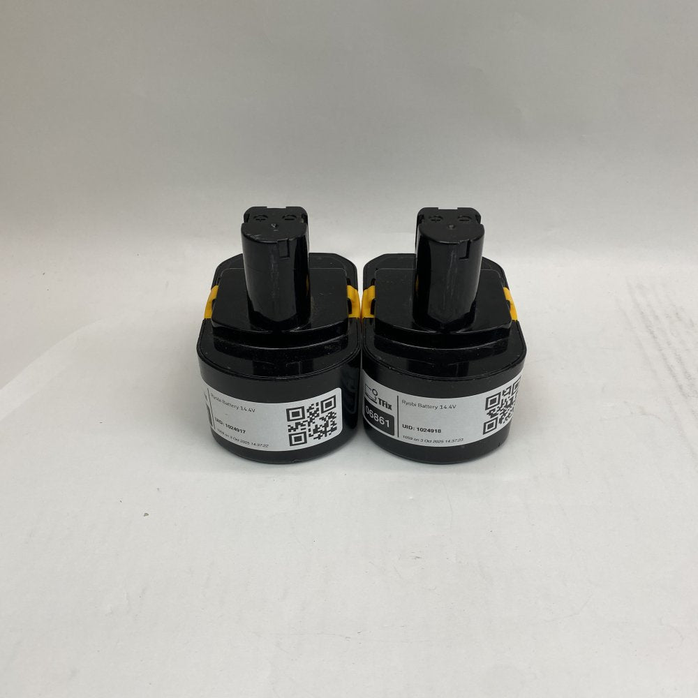 Cordless Drill Battery NiCd 14.4V Ryobi B-1415-S 1.5Ah Rechargeable Set of 2