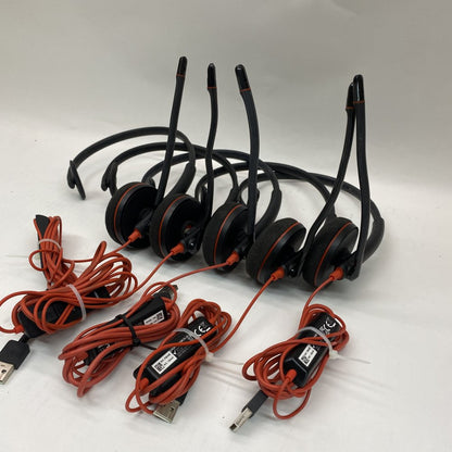 Professional Noise Canceling USB Headset Plantronics C3210 Stereo Call Center x5