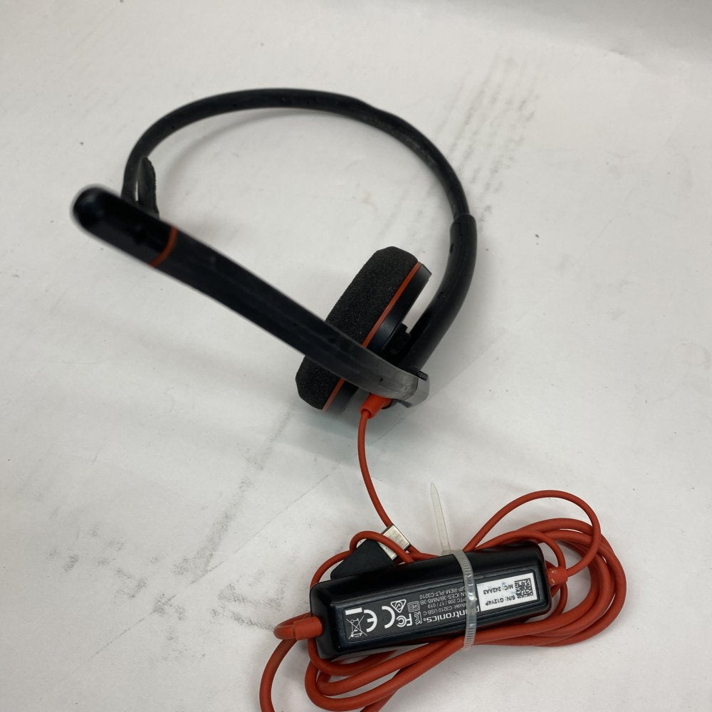 Office Wired Noise Cancelling Headset USB USB-C Jabra Plantronics C3210 Lot 4