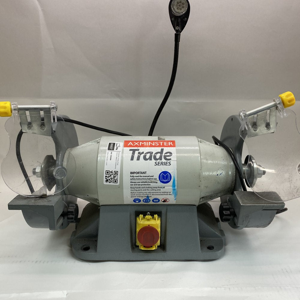 Industrial Bench Grinder 900W Axminster AT8G2 200mm 230V Heavy Duty