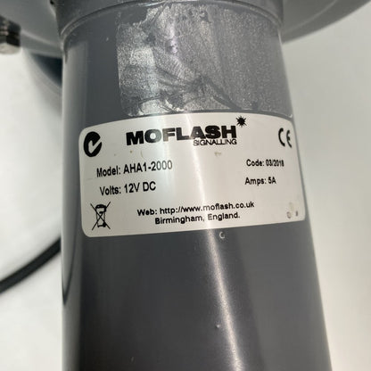 Industrial Siren Horn 12V DC 5A 3-Pin Moflash AHA1-2000 High Decibel