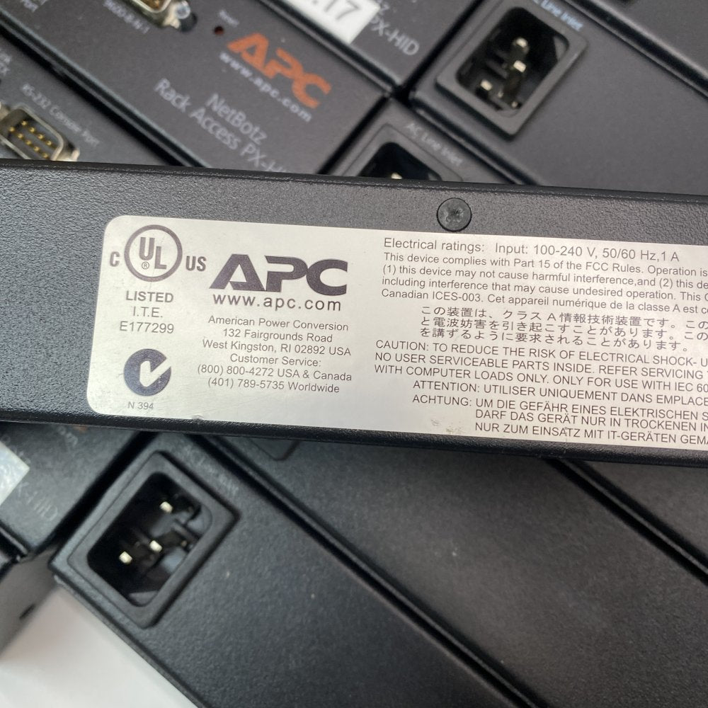 Advanced Rack Access Security Ethernet System APC NetBotz AP9361 40x
