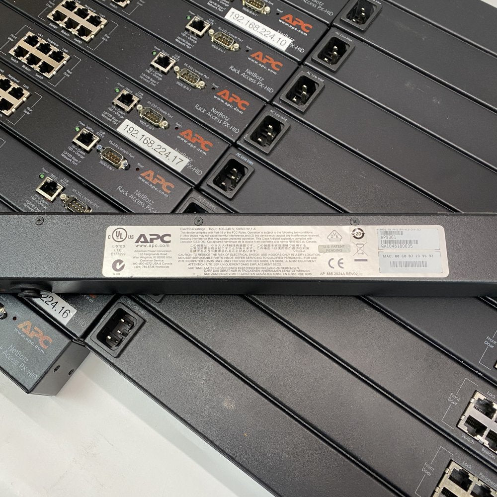 APC NetBotz PX-HID AP9361 RFID Ethernet Access Control System Bundle