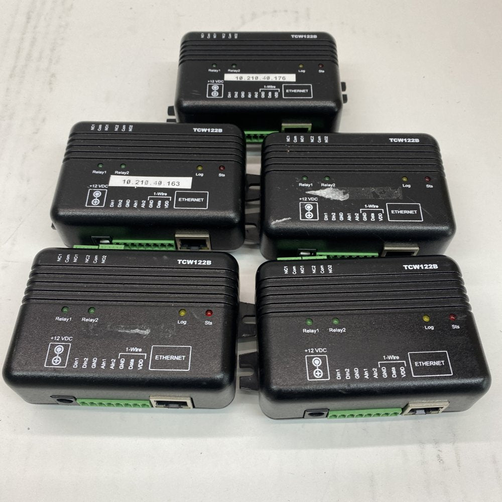 5 x Ethernet Digital IO Transfer Device TCW122B LAN Networking 175 Mbps
