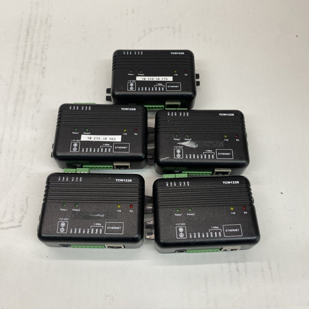 5 x Ethernet Digital IO Transfer Device TCW122B LAN Networking 175 Mbps